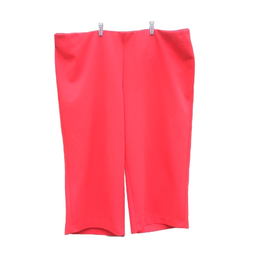 LOFT Plus Pants Coral Crepe Knit Women’s Plus Size 22 Capri Crop Gaucho Wide Leg